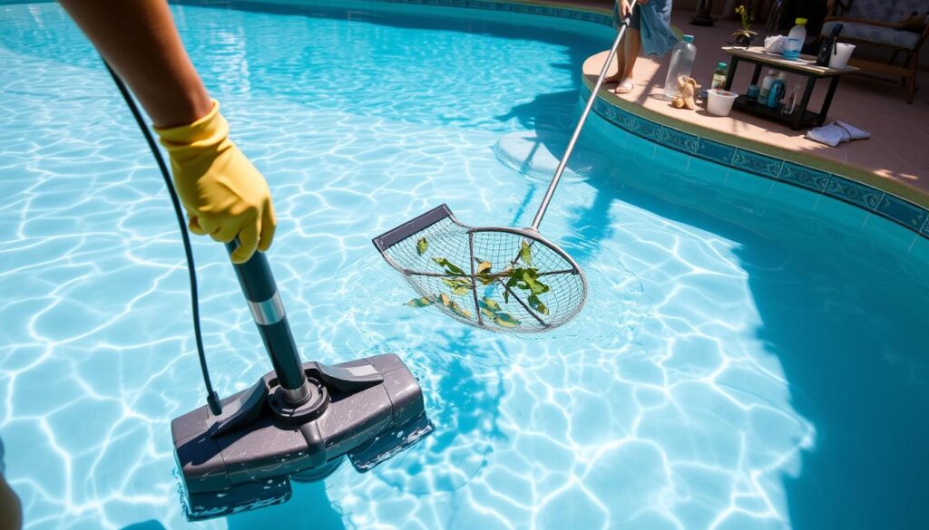 pool cleaning steps