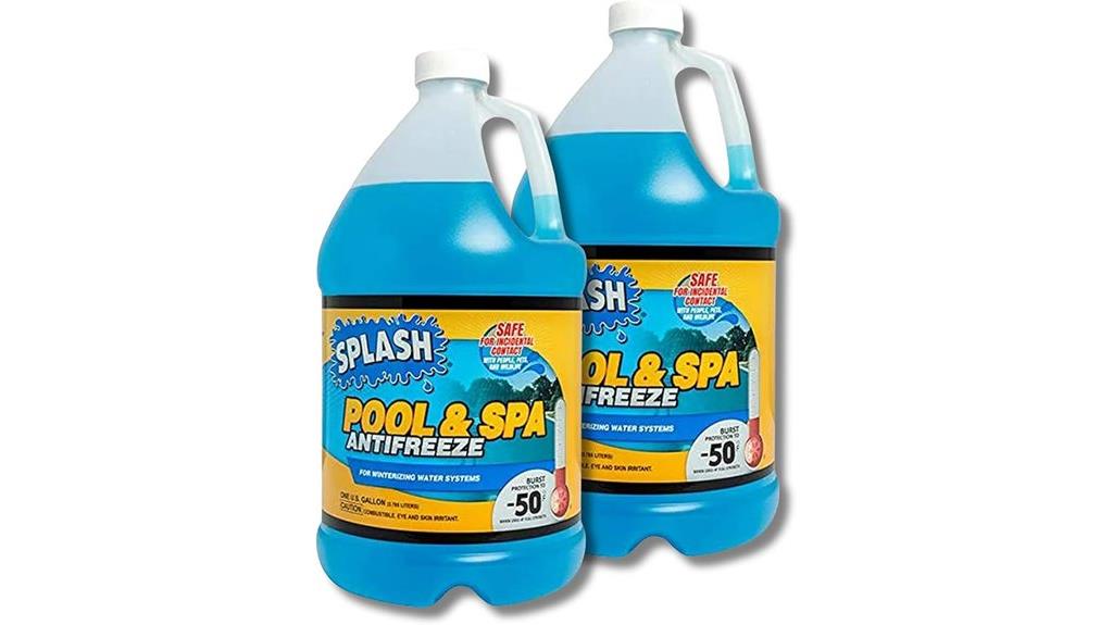 pool antifreeze with guide
