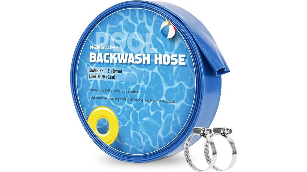 pool backwash hose specifications