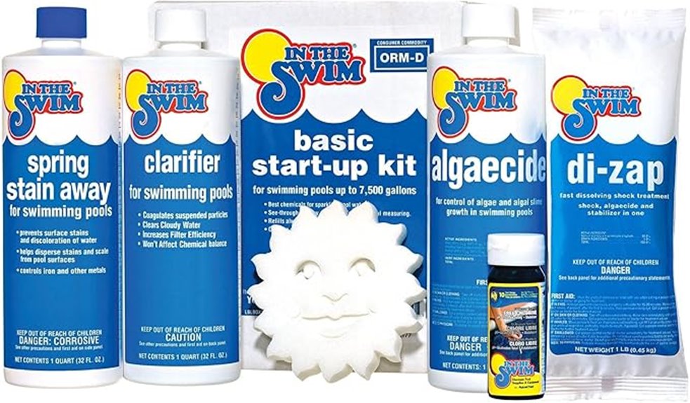 pool chemical kit contents
