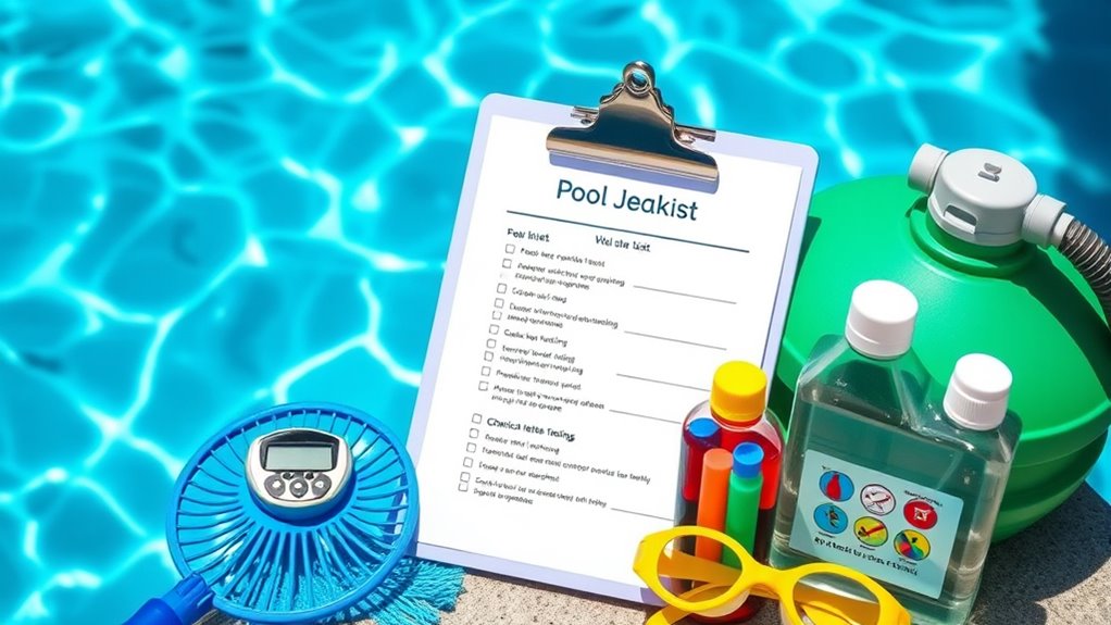 pool equipment essentials checklist