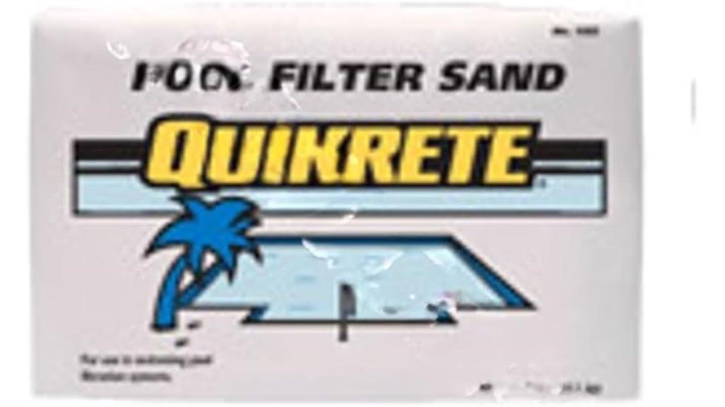 pool filter sand installation