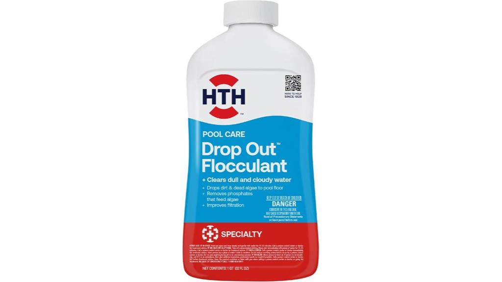 pool flocculant 32oz bottle