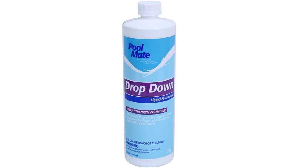 pool flocculant quart container