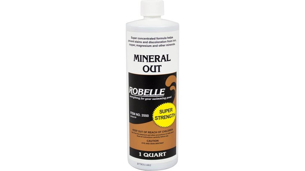 pool mineral stain remover