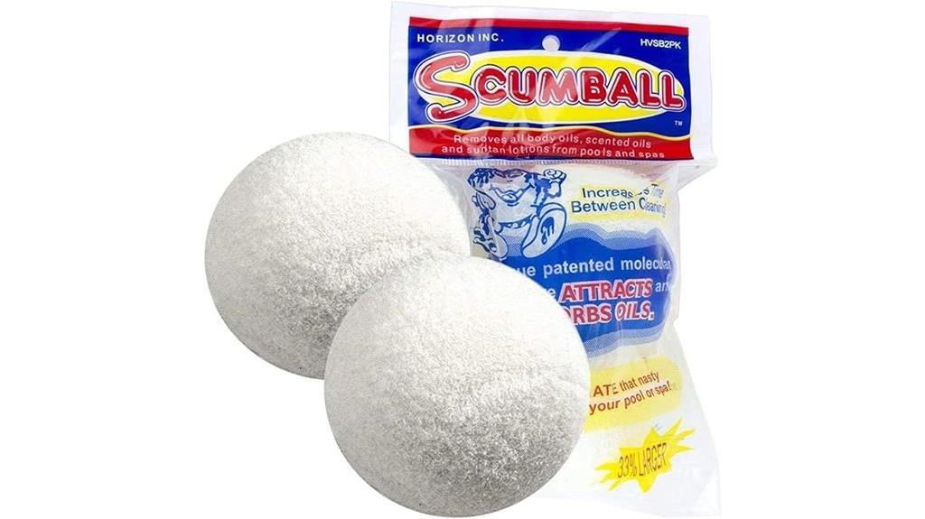 pool scum eliminating balls