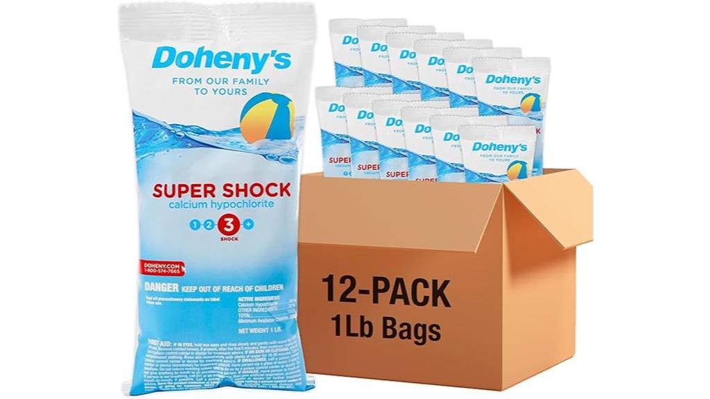 pool shock 12 bags