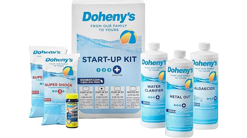 pool startup kit included