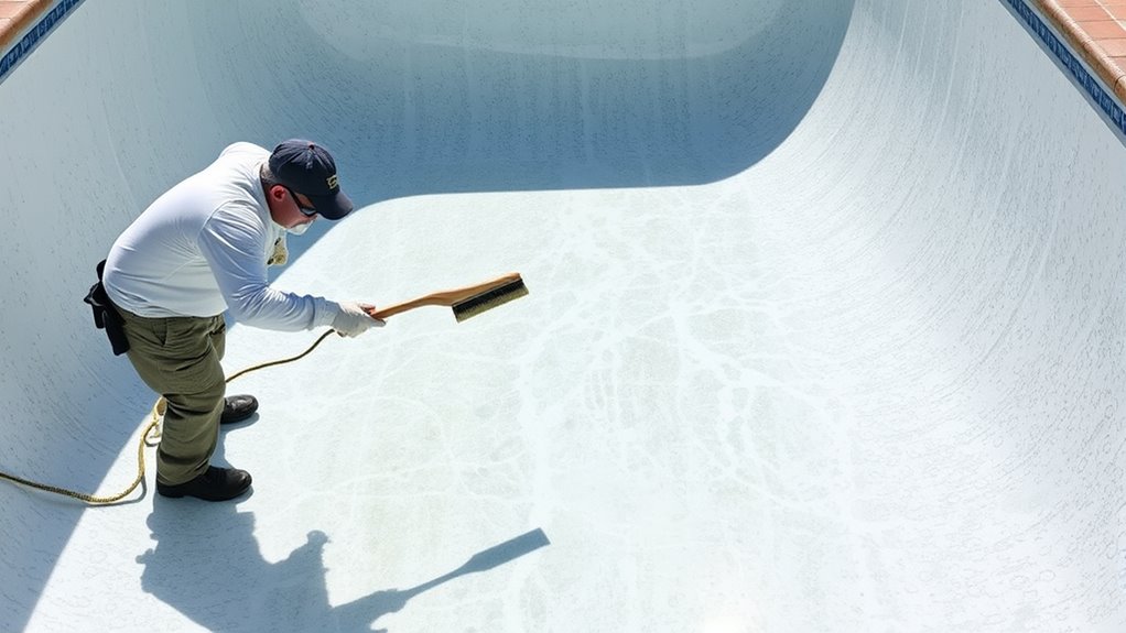 pool surface inspection and cleaning