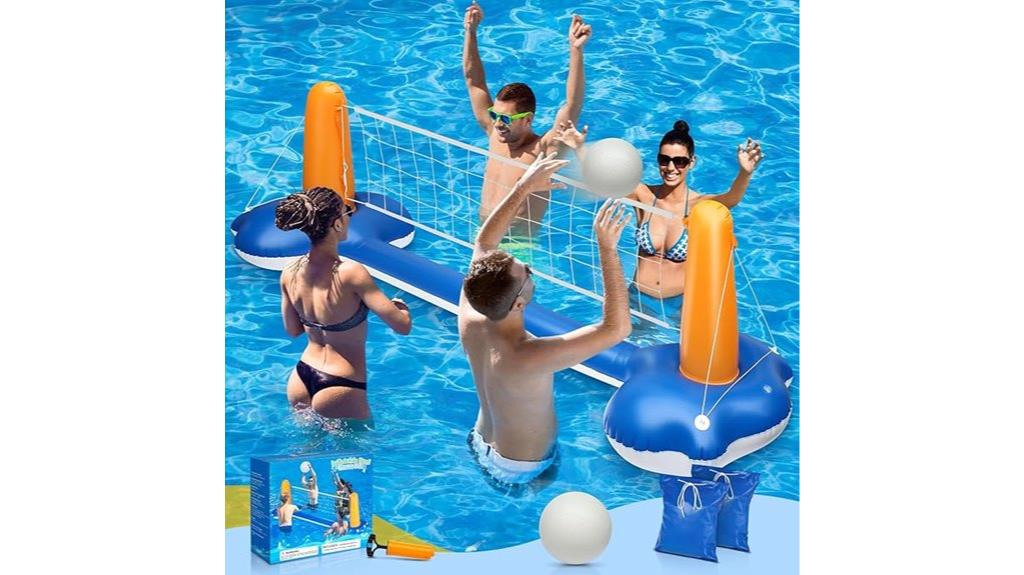 pool volleyball game set
