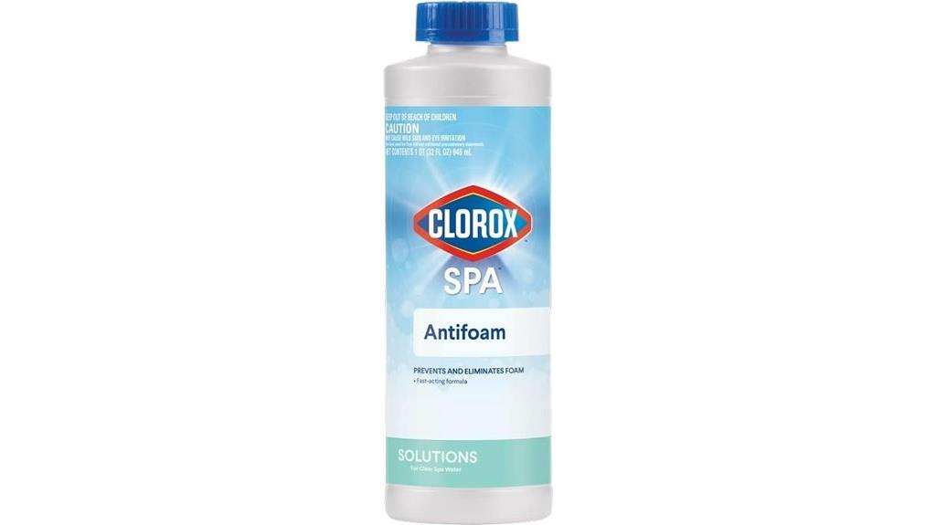pool water foam control