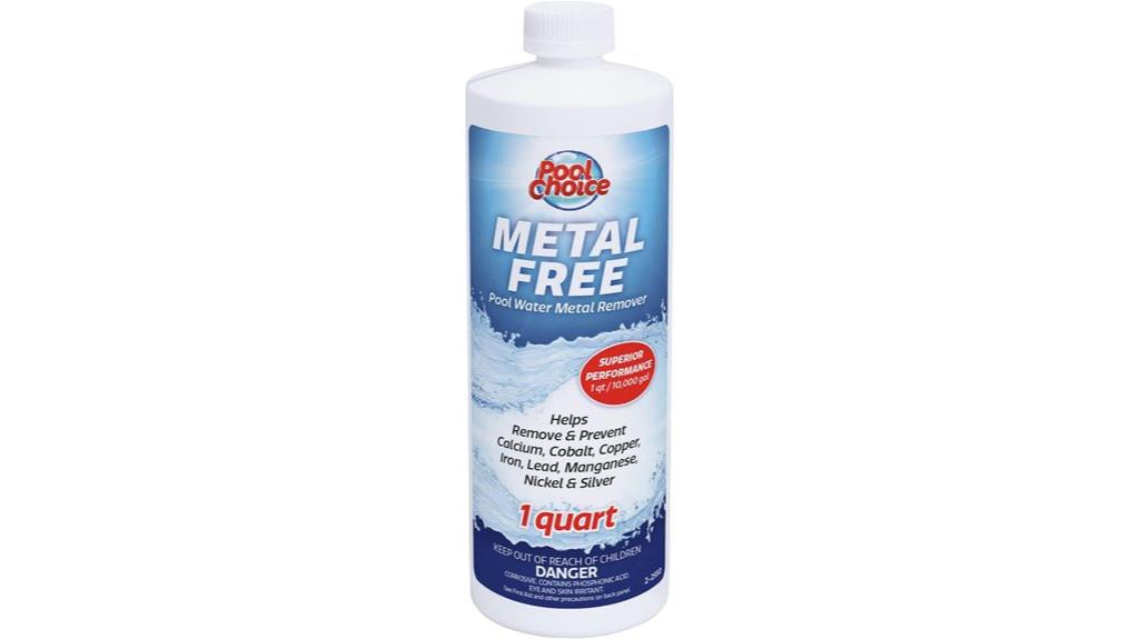pool water metal remover