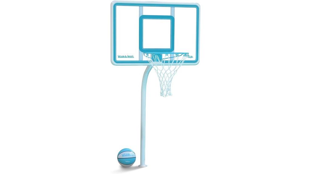 poolside basketball hoop