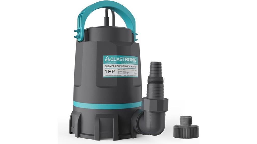 powerful 1 hp submersible pump