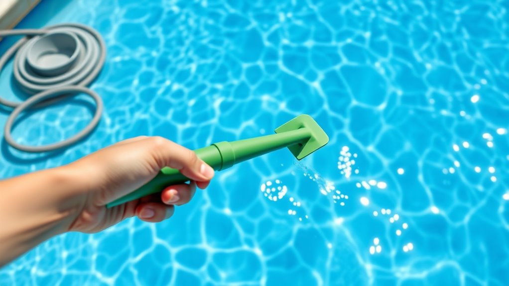 prepare pool check equipment