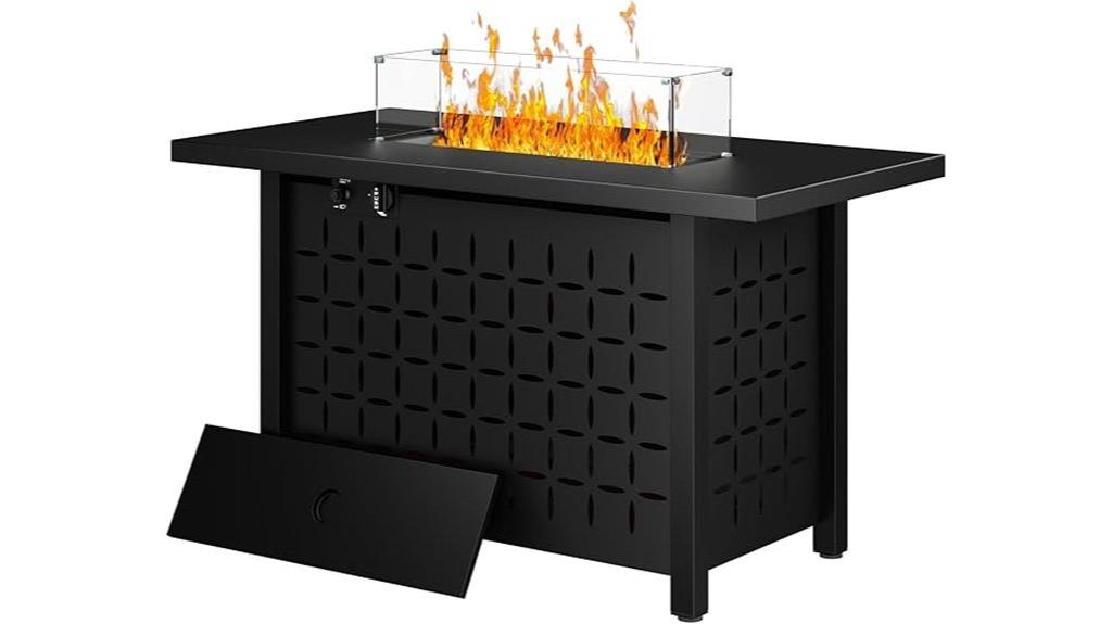 propane fire pit table