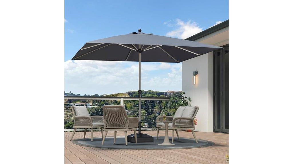 purple leaf square umbrella