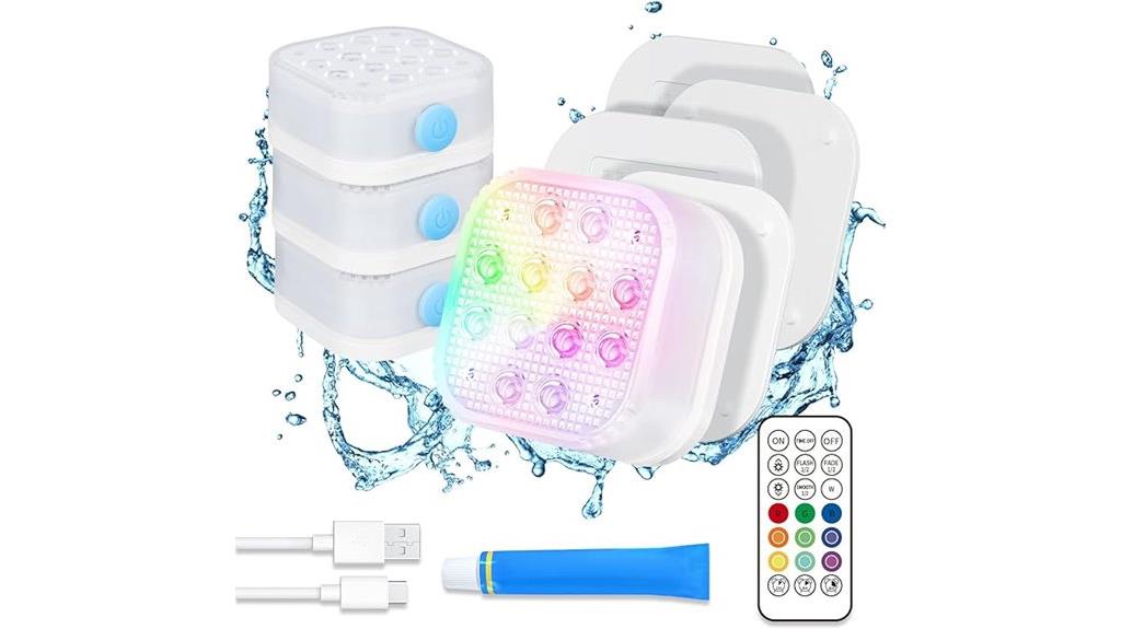 rechargeable pool lights pack