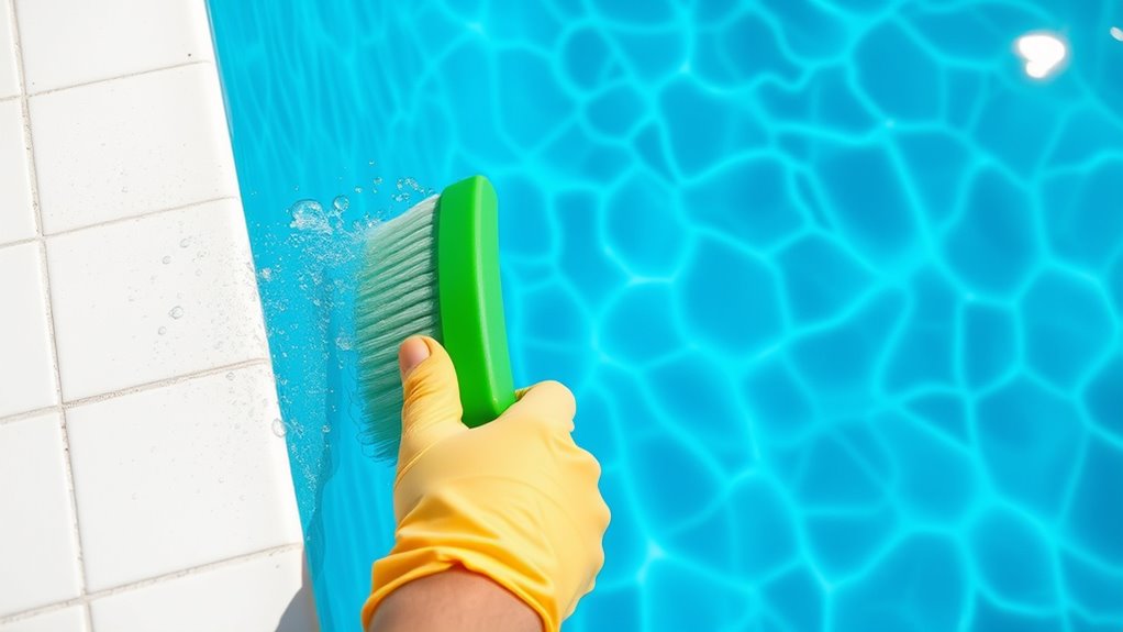 regular wall brushing routine