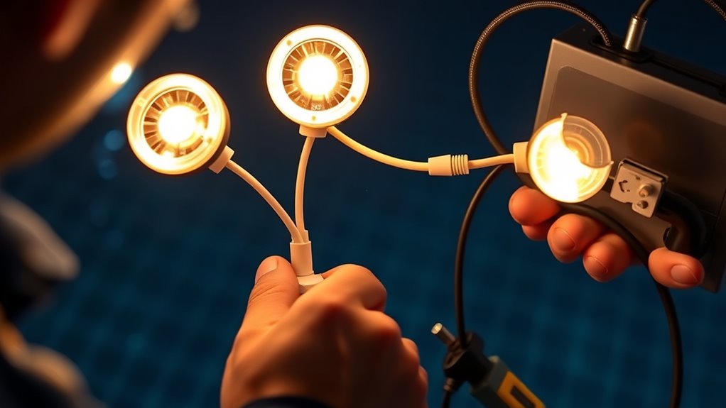 secure waterproof wiring connections