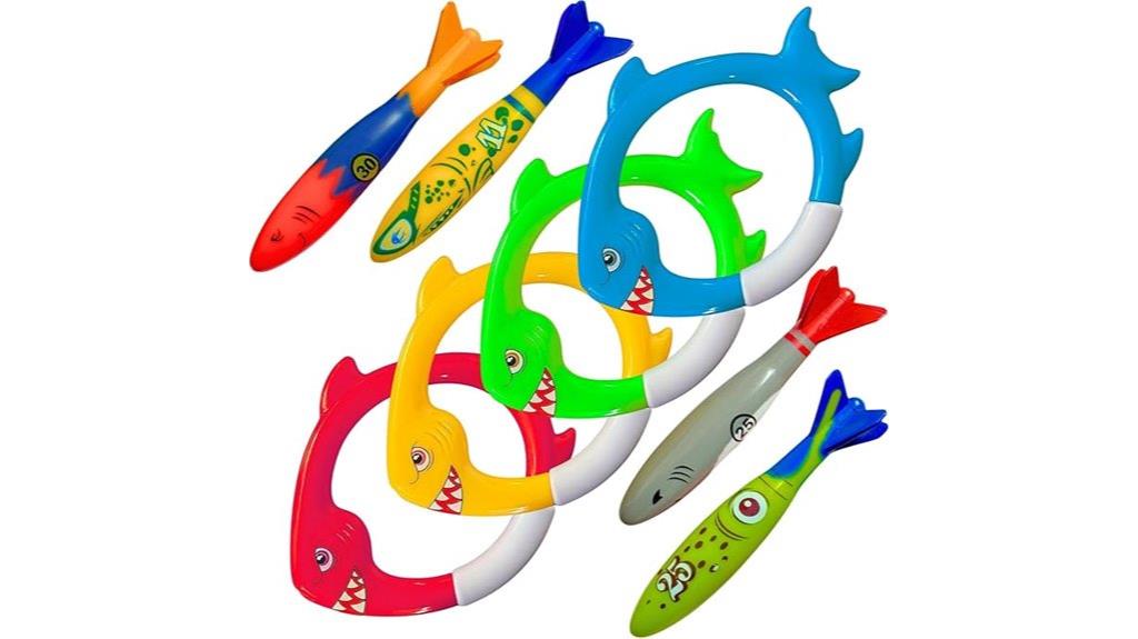 shark dive rings toys