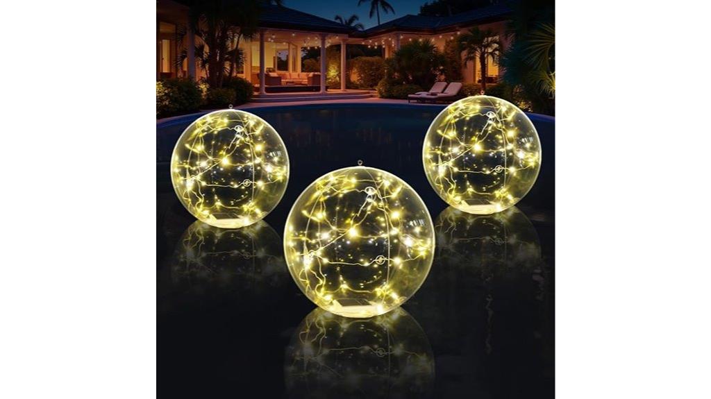 solar floating pool lights