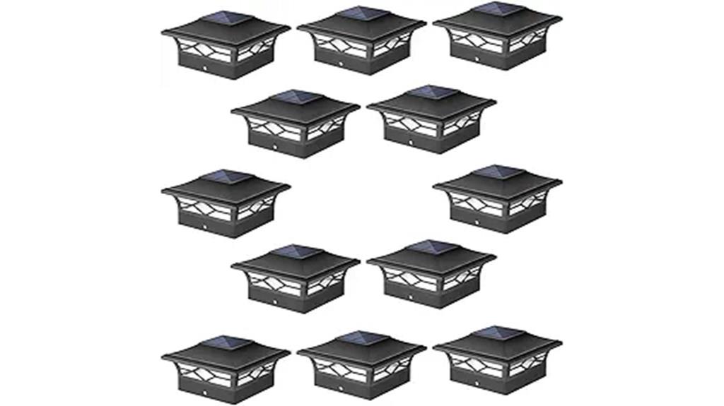 solar powered outdoor post lights