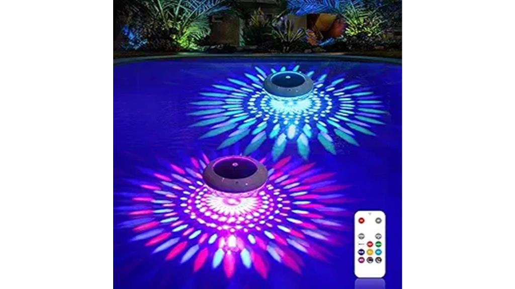 solar powered rgb floating lights