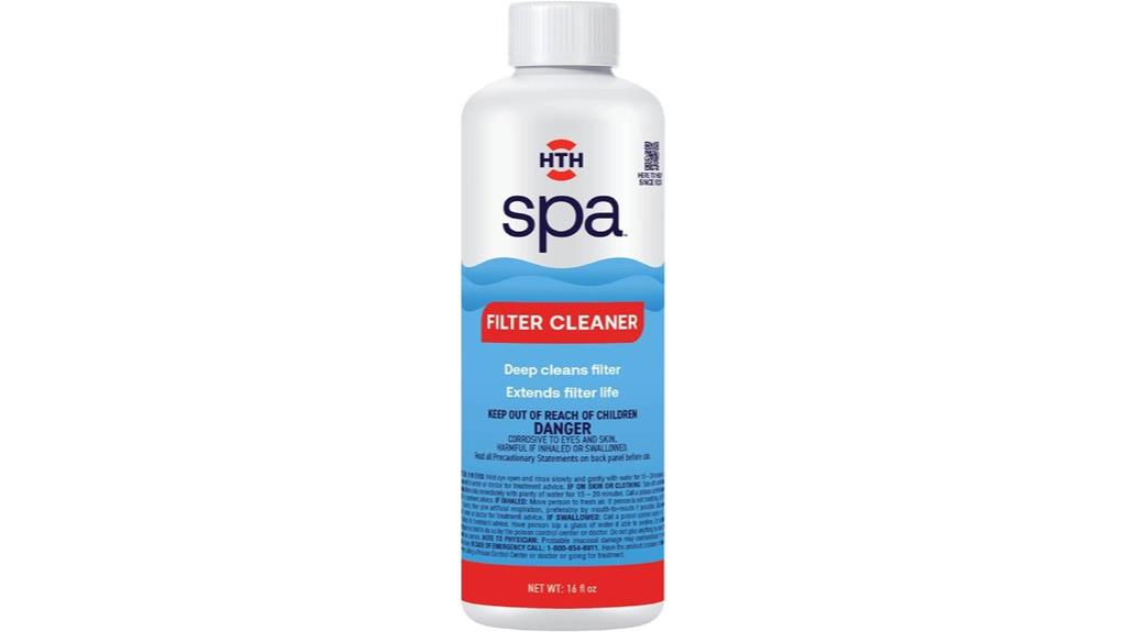 spa filter cleaning solution