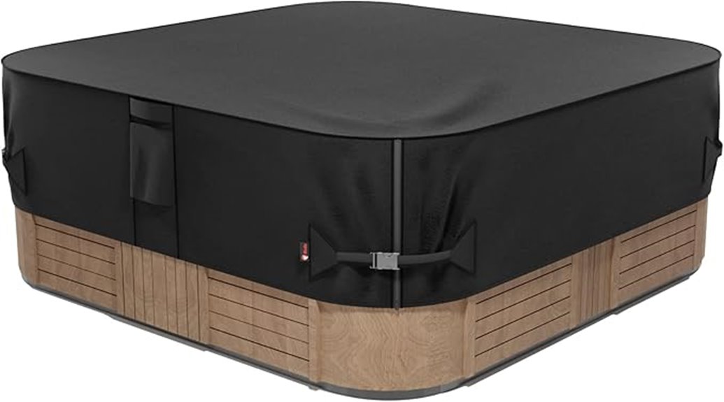 square waterproof hot tub cover
