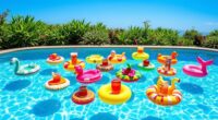 top pool float drink holders