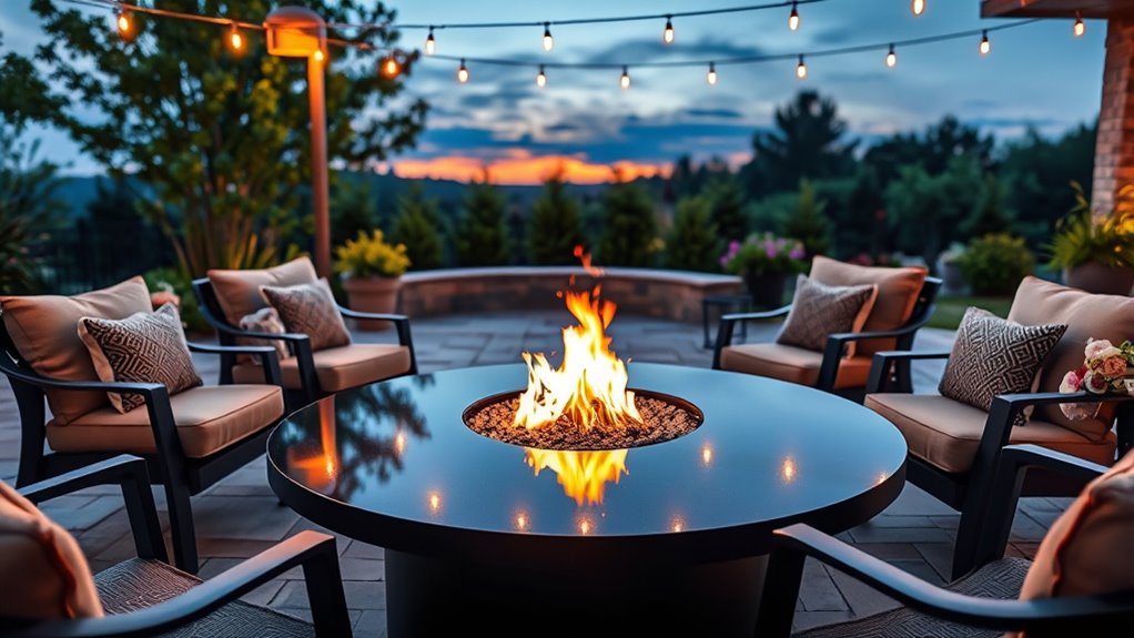 top propane fire pit tables