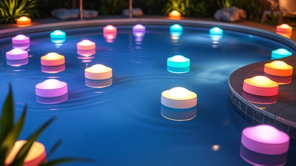 top spa floating led lights