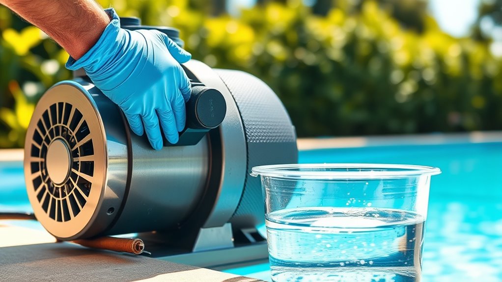 turn off power drain pump