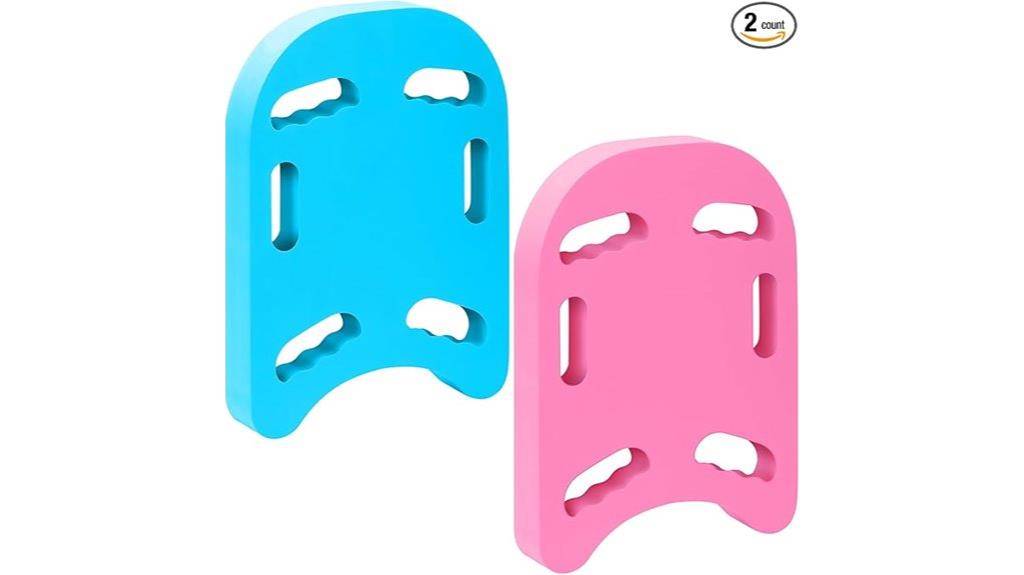 two swimming kickboards