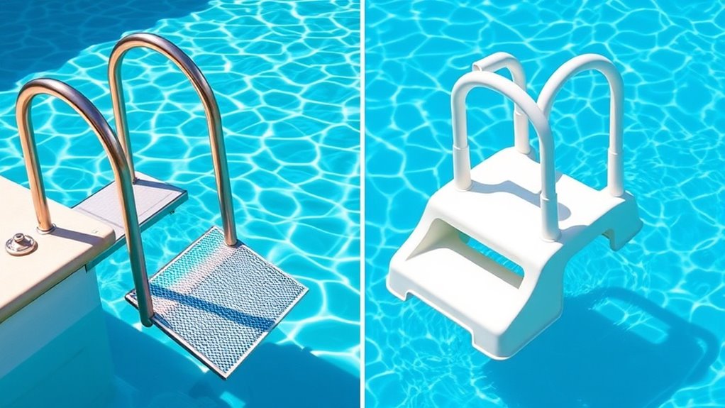 types of pool ladders