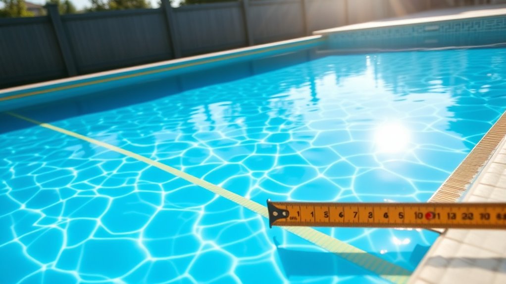 verify accurate pool measurements