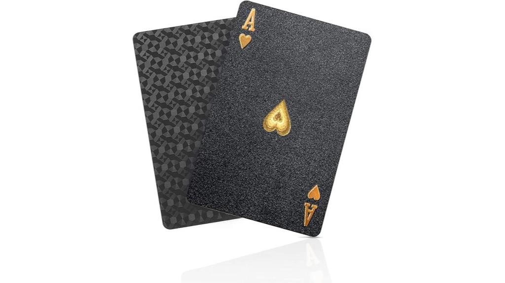 waterproof black playing cards