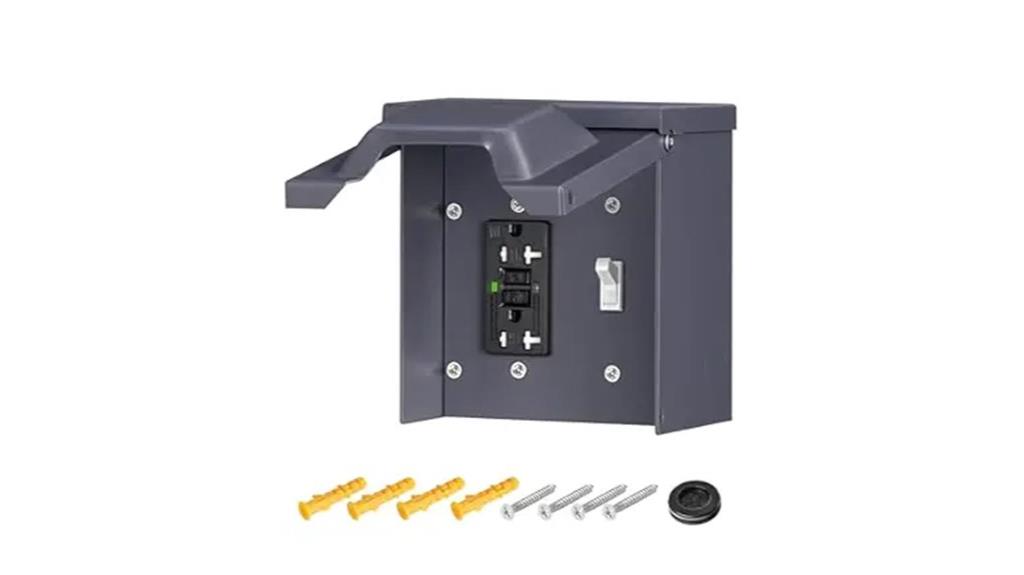 weatherproof outdoor outlet box