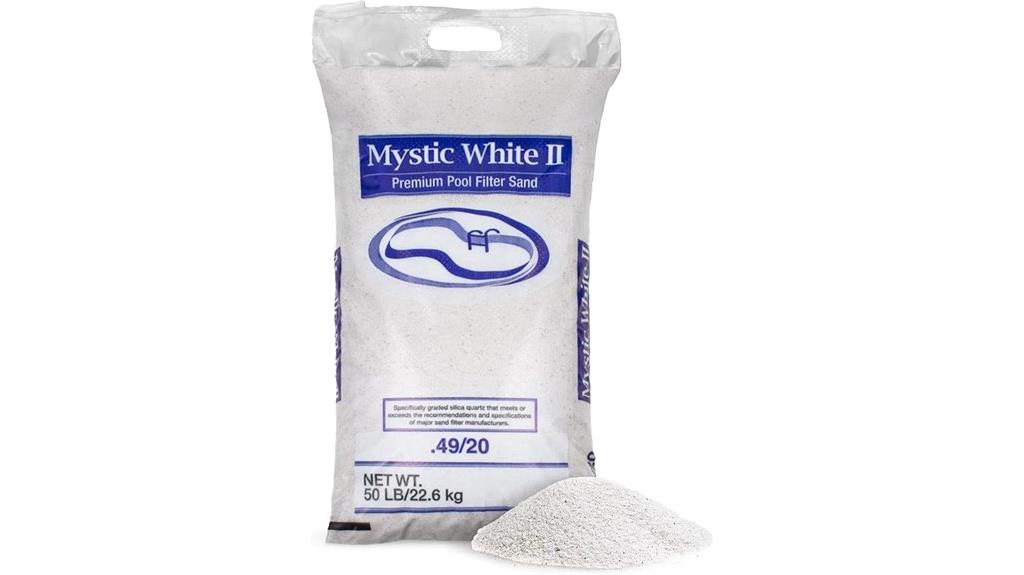 white sand pool filter