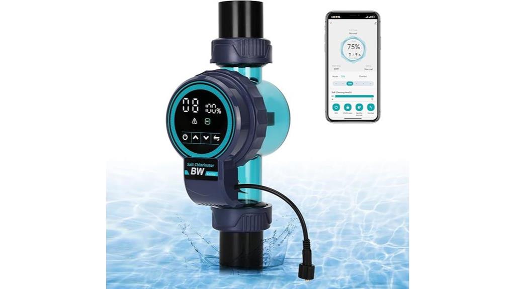 wi fi controlled saltwater chlorinator