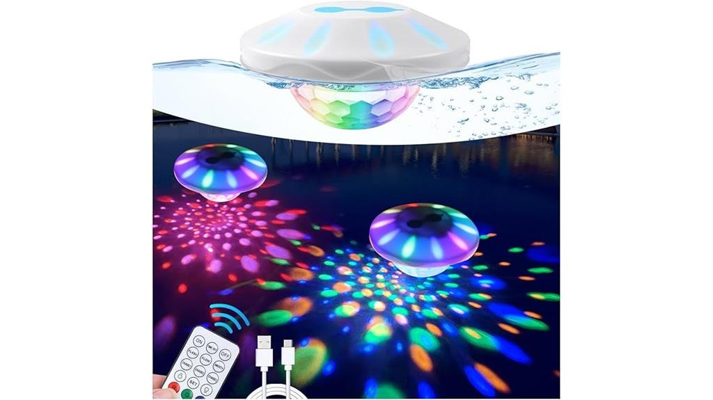 wireless floating pool lights