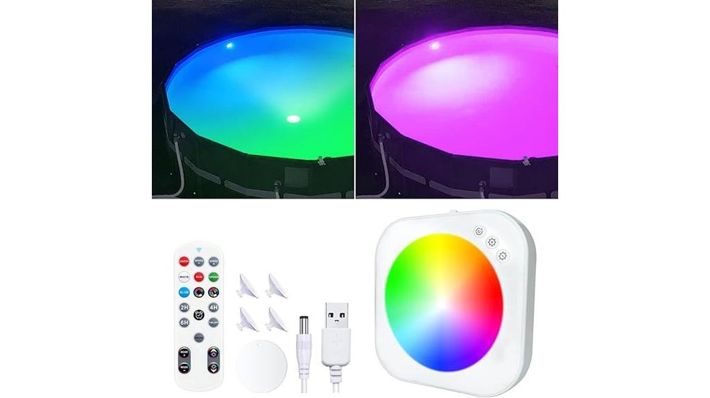 wireless underwater pool lighting