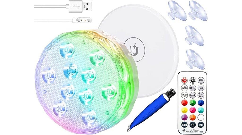 wireless underwater pool lighting