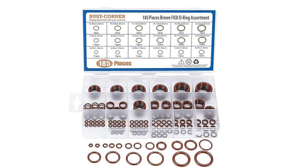 185 piece o ring kit