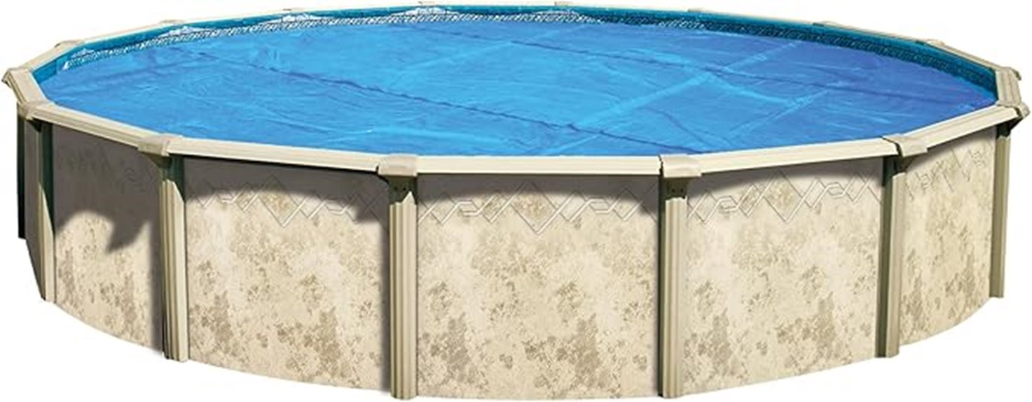 24 ft blue solar cover