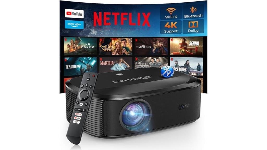 4k wireless projector with apps