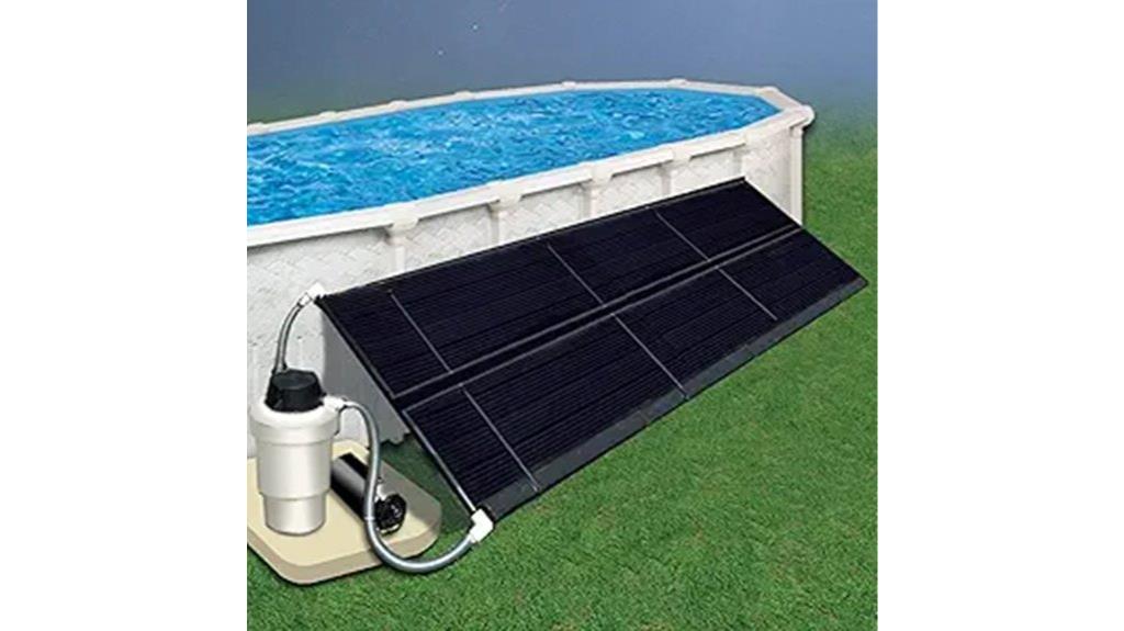 above ground pool solar heating