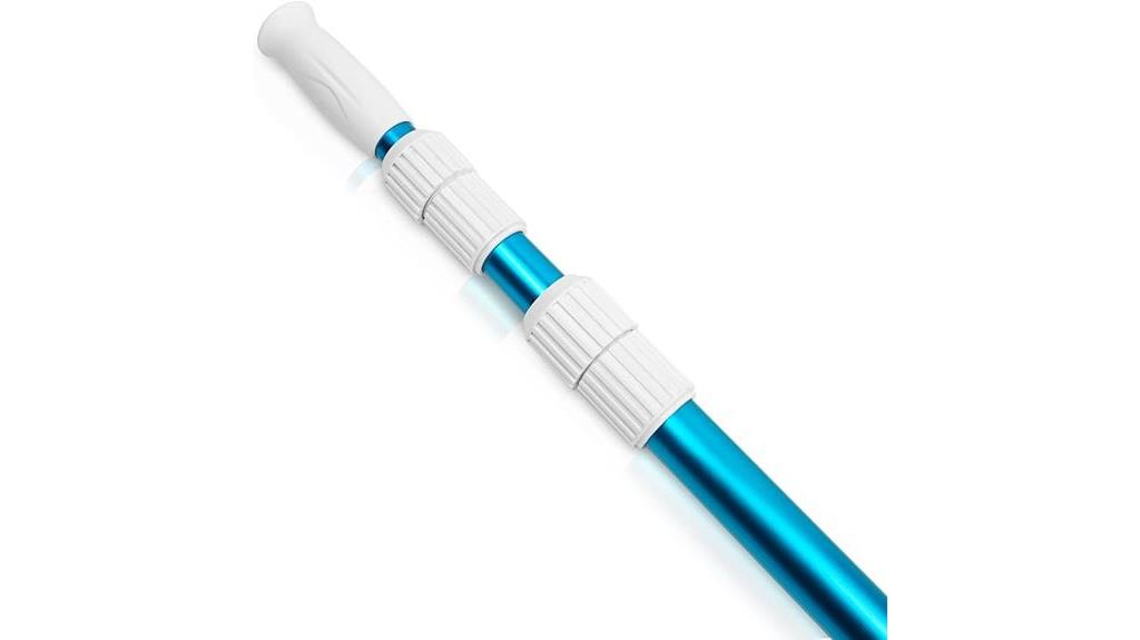 adjustable 15 foot aluminum pole