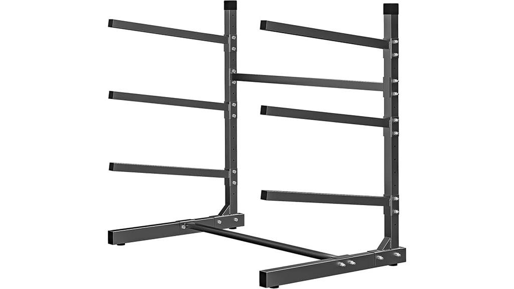 adjustable kayak storage rack